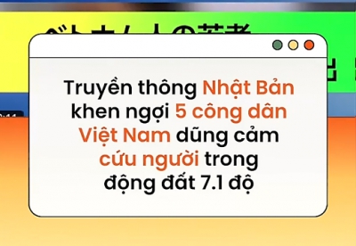 5 LAO ĐỘNG VIỆT NAM DŨNG CẢM CỨU CỤ BÀ 90 TUỔI TRONG ĐỘNG ĐẤT TẠI NHẬT BẢN