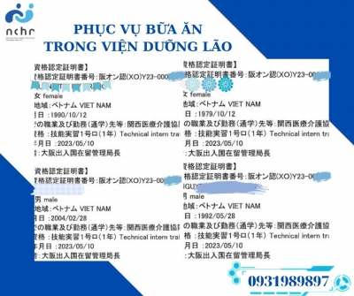 CHÚC MỪNG 7 BẠN HỌC VIÊN CỦA NCHR CÓ TƯ CÁCH LƯU TRÚ – COE THỰC TẬP SINH NHẬT BẢN