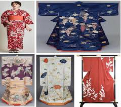 HỌA TIẾT 4 MÙA TUYỆT ĐẸP TRÊN KIMONO